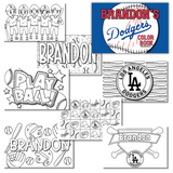 On The Go Dodgers Color Book