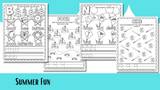 Summer Fun Preschool Workbook Personalized