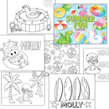 On The Go Summer Fun Color Book