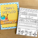 Summer Fun Preschool Workbook Personalized