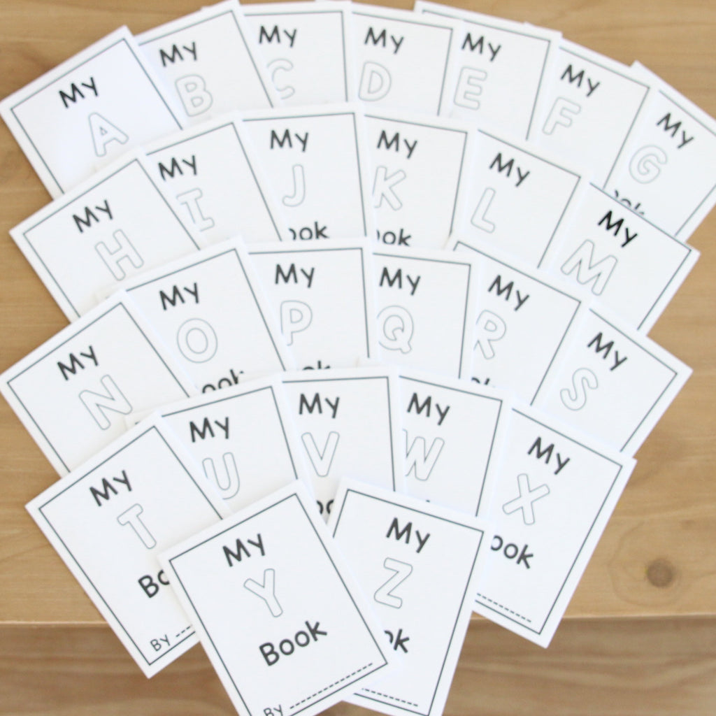 Foldable Alphabet & Number Books  - Digital Download