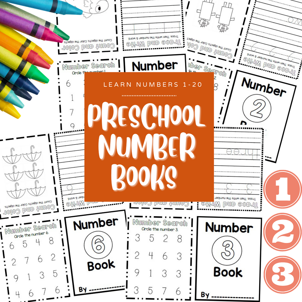 Foldable Alphabet & Number Books  - Digital Download