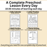August Preschool Workbook (Ages 3–4)