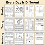 August Preschool Workbook (Ages 3–4)