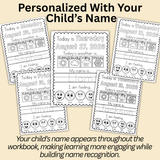 August Preschool Workbook (Ages 3–4)