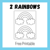 2 Rainbows | FREE Printable