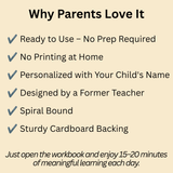August Preschool Workbook (Ages 3–4)