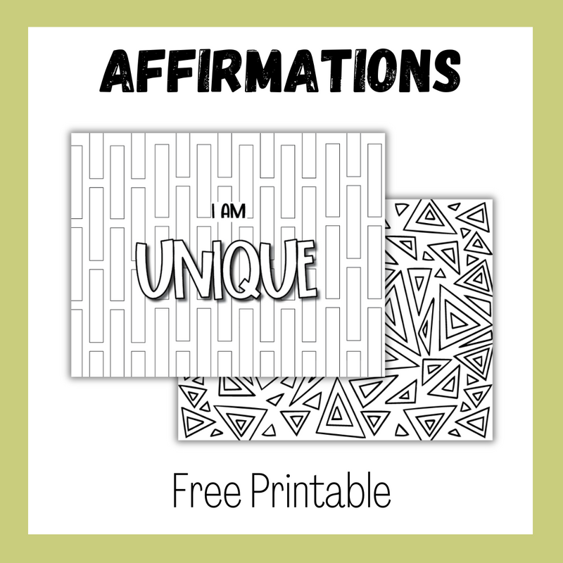 Affirmation Color Sheet