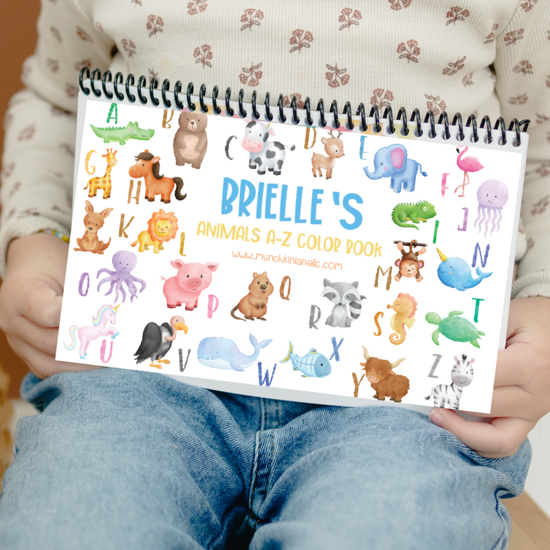 On The Go Animal Color Book