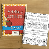 August Preschool Workbook (Ages 3–4)