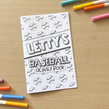 Personalized Activity Books- Baseball