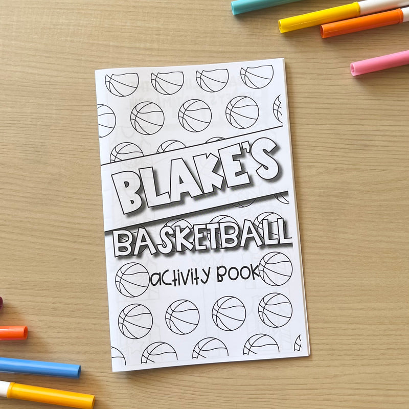 Personalized Activity Books- Basketball