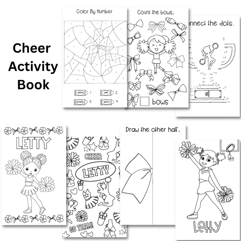 Personalized Activity Books- Cheer