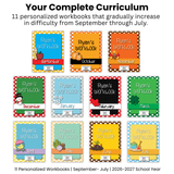 Full Year (Sep 2026-July 2027) First Grade Workbooks (Ages 6-7)