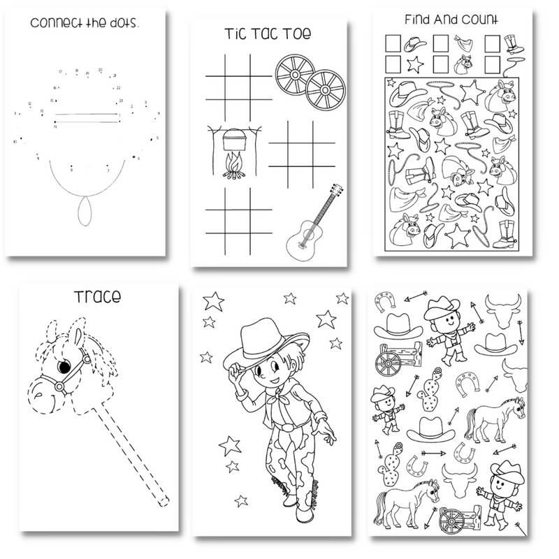 Activity Books- Cowboy
