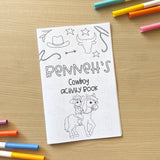 Personalized Activity Books- Cowboy