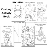 Personalized Activity Books- Cowboy