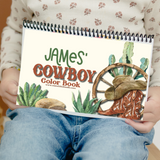 On The Go Cowboy Color Book