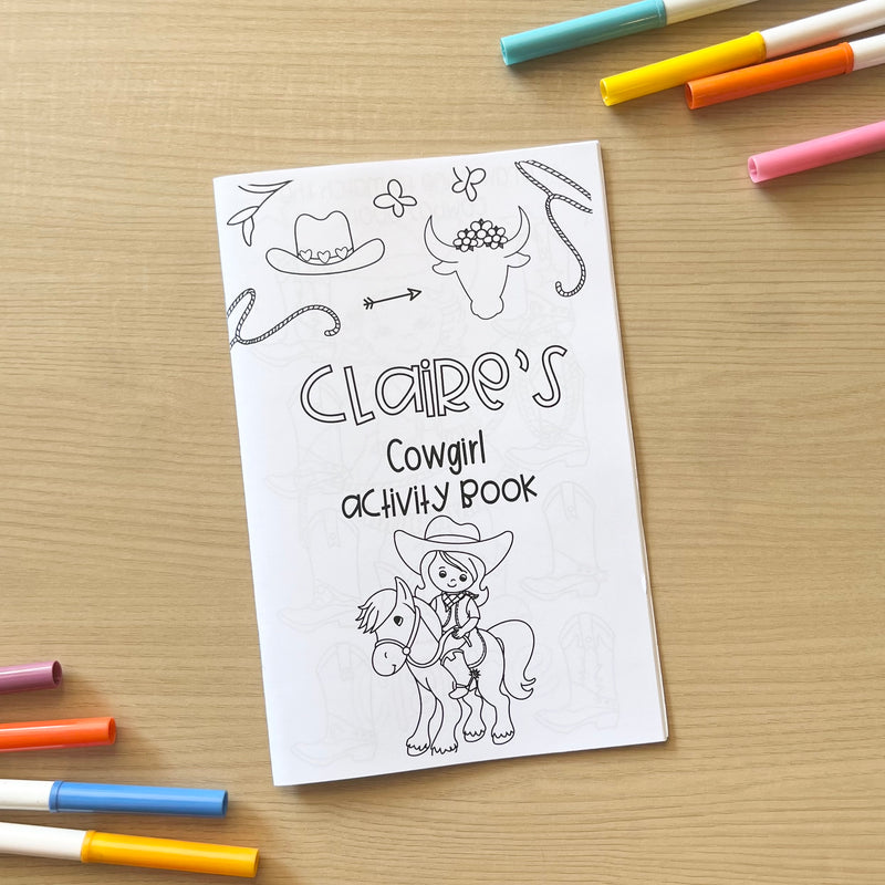 Personalized Activity Books- Cowgirl