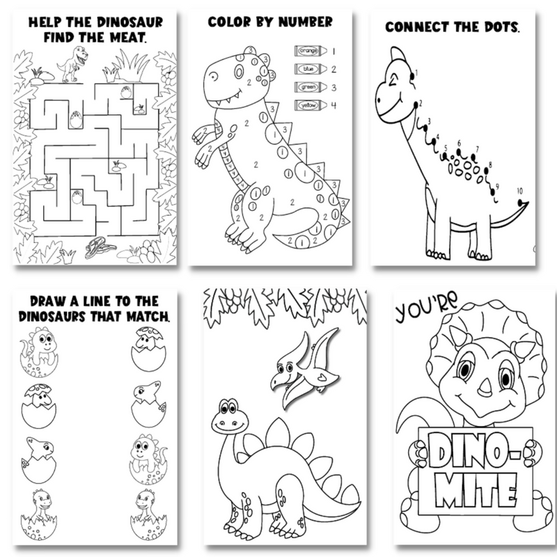 Activity Books- Dinosaur