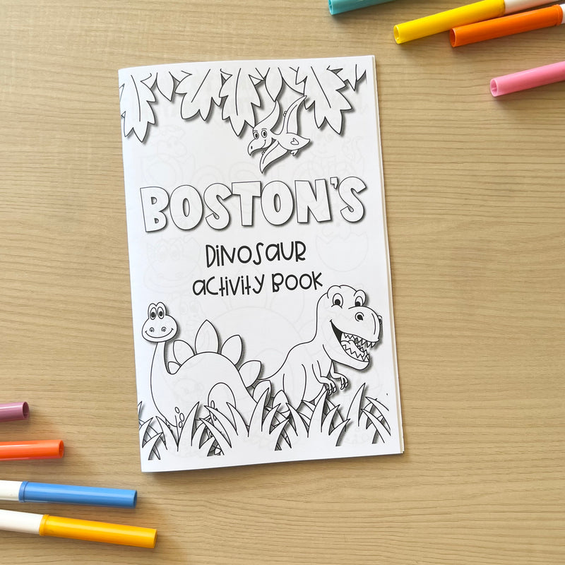 Personalized Activity Books- Dinosaur