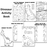 Personalized Activity Books- Dinosaur