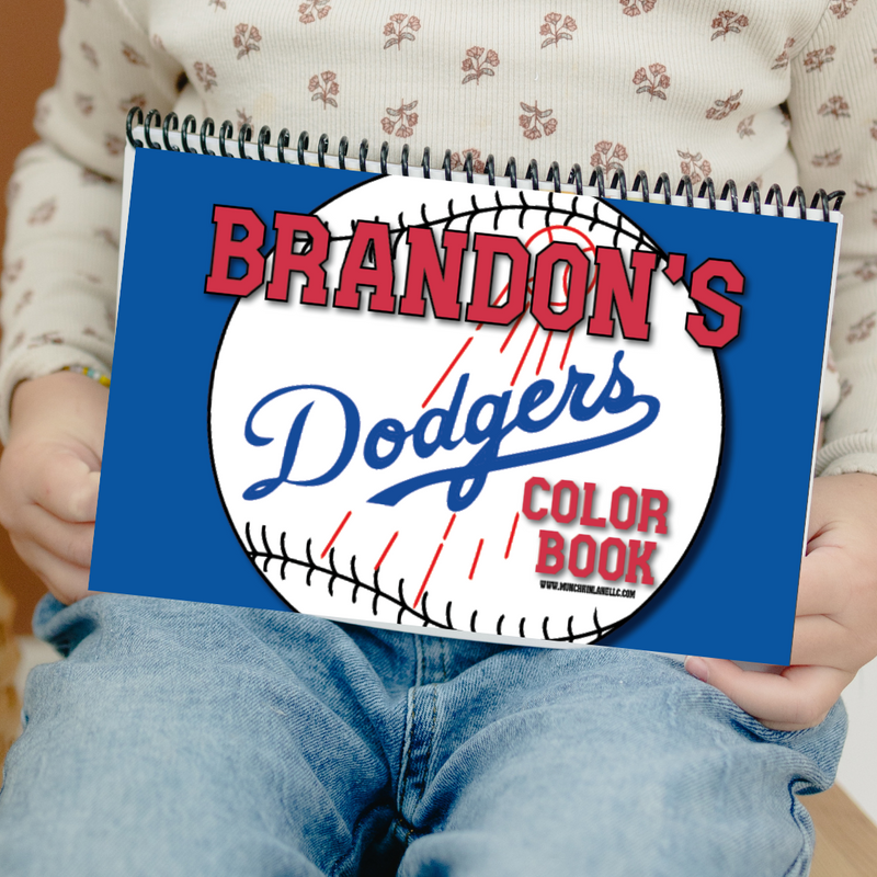 On The Go Dodgers Color Book
