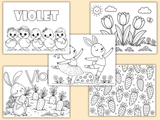 Large Personalized Easter Color Book