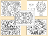 Large Personalized Floral Color Book