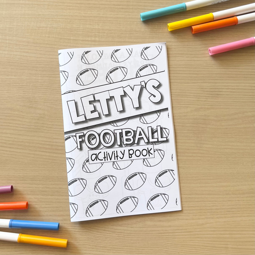 Personalized Activity Books- Football