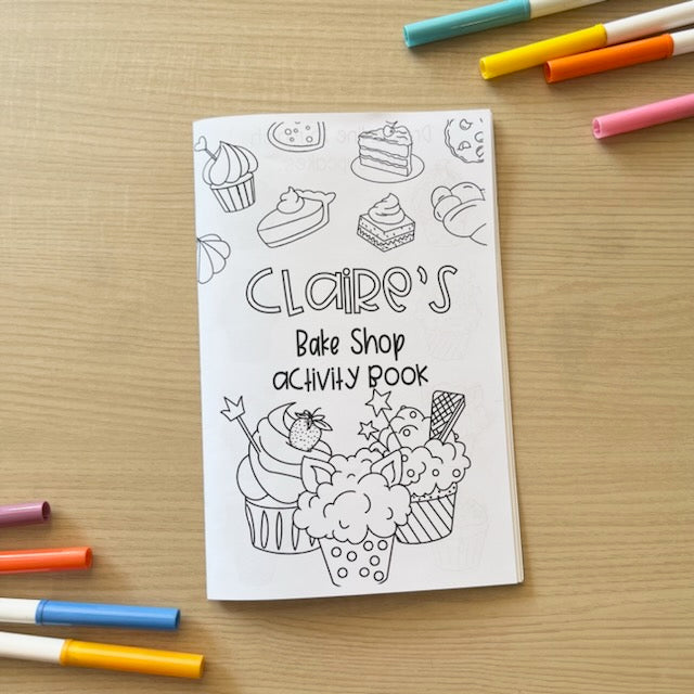 Personalized Activity Books- Bake Shop