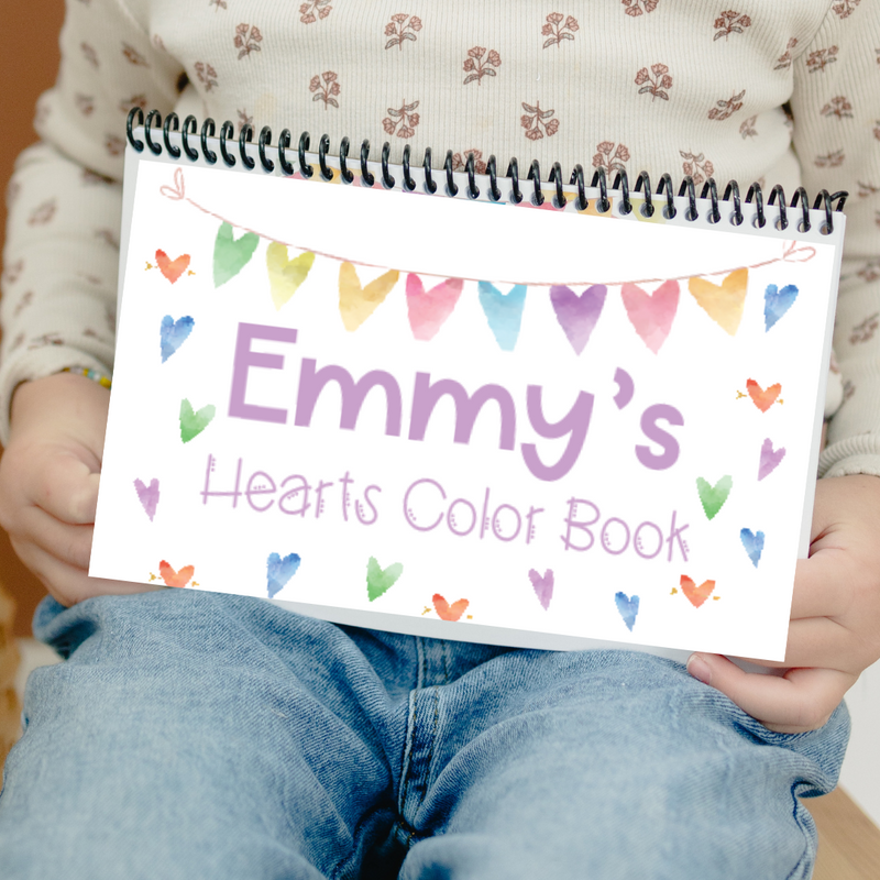 On The Go Hearts Color Book