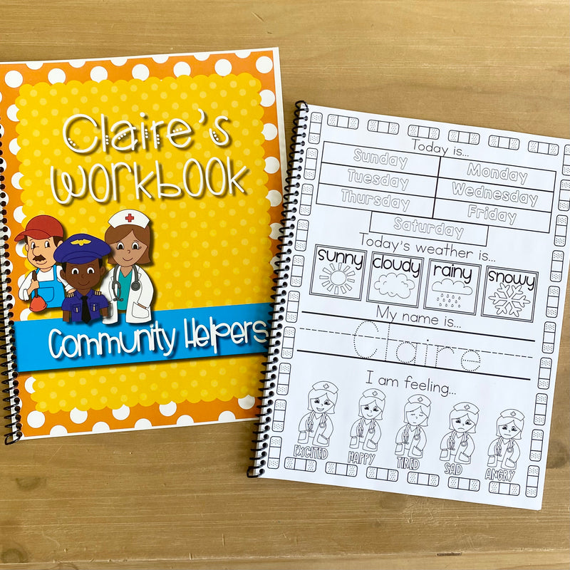 Community Helpers Themed Workbook