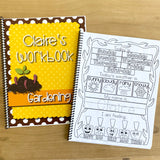 Garden Preschool Workbook Personalized