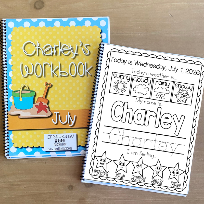 July Toddler Workbook