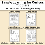 October Toddler Workbook (Ages 2-3)