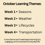 October Toddler Workbook (Ages 2-3)