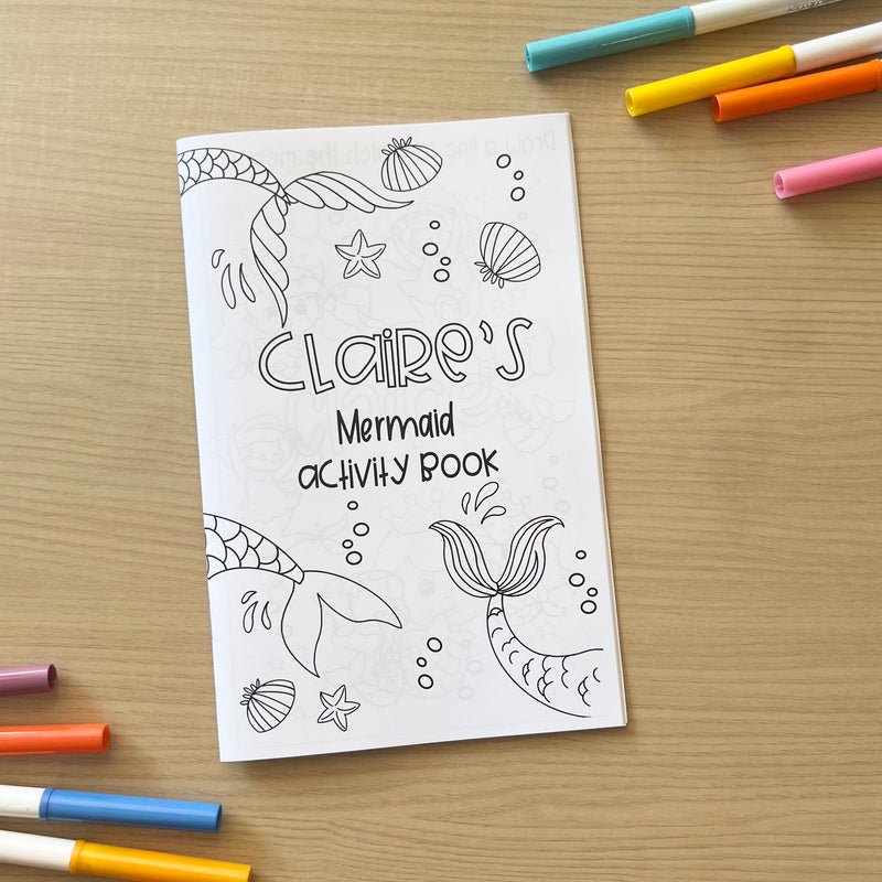 Personalized Activity Books- Mermaid