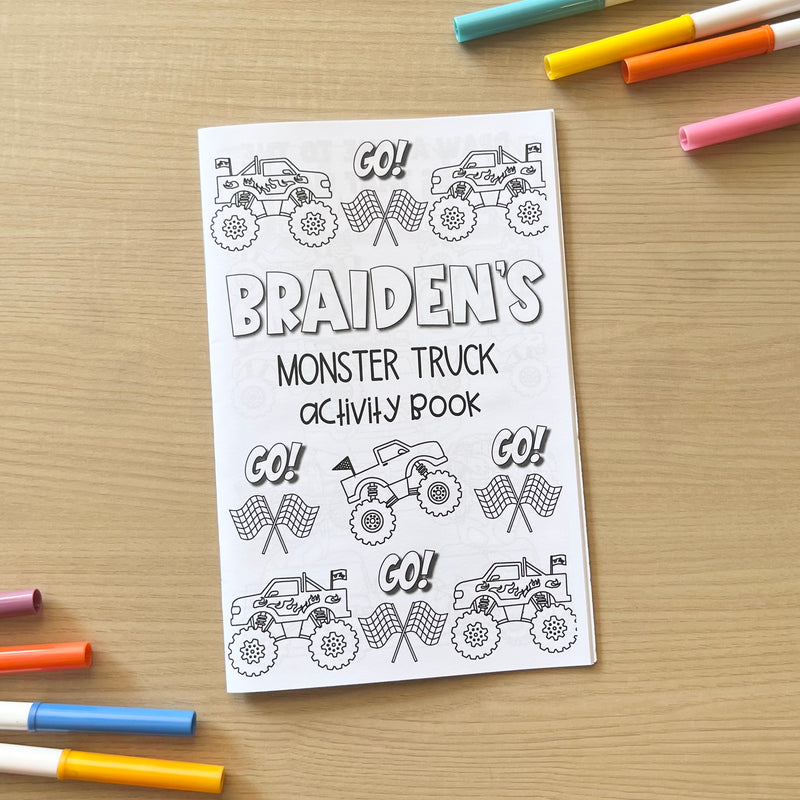 Personalized Activity Books- Monster Truck