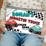On The Go Monster Truck Color Book