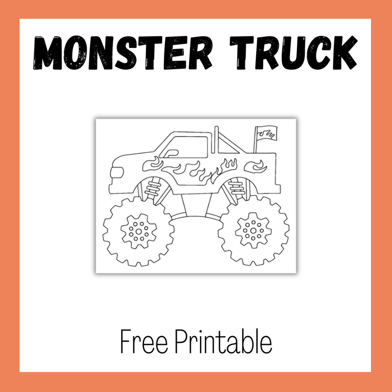 Monster Truck Color Sheet