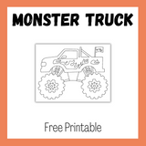 Monster Truck Color Sheet