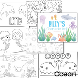 On The Go Ocean Color Book