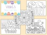 Large Personalized Easter Color Book