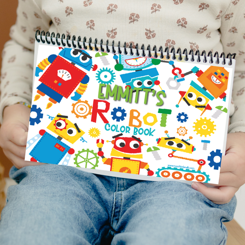 On The Go Robot Color Book