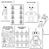 Activity Books- Robots