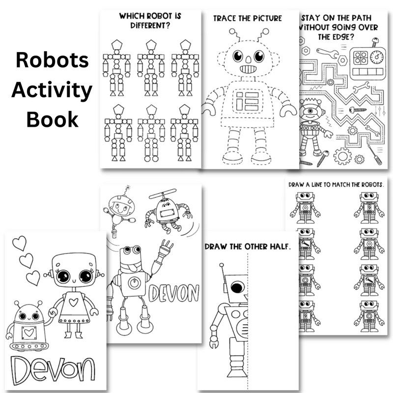 Personalized Activity Books- Robots