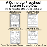 September Preschool Workbook (Ages 3–4)