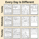 September Preschool Workbook (Ages 3–4)