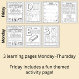 September Toddler Workbook (Ages 2-3)